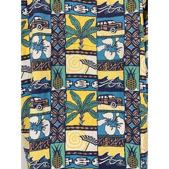 Smith Watkins Men Hawaiian Shirt Size XXL Extra Extra Large Short Sleeve Aloha - Picture 4 of 5